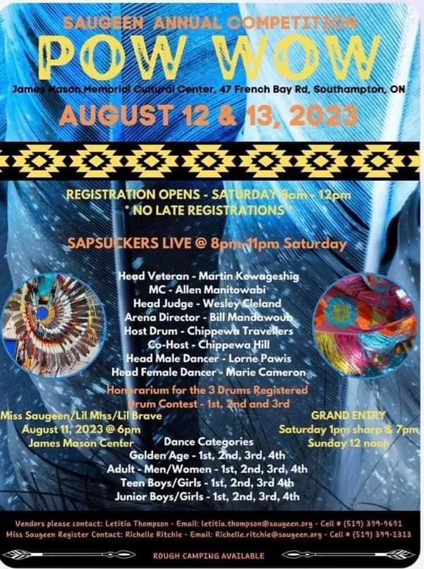 Saugeen Annual Competition Pow Wow | Southampton