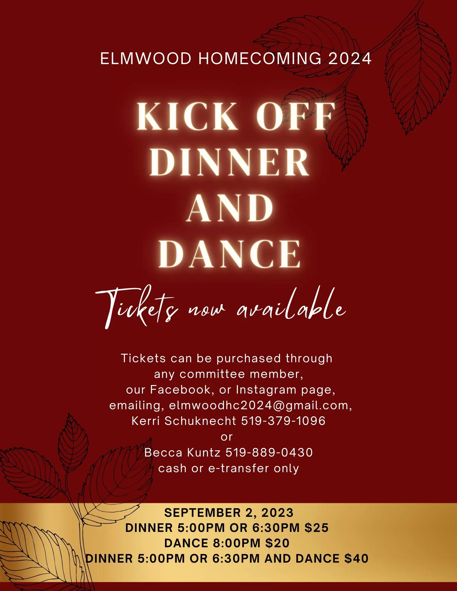 Kick Off Dinner and Dance Walkerton & Area